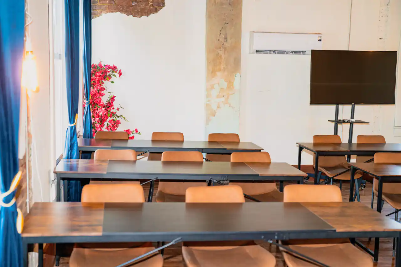 Classroom-style business event at NEXUS Spaces